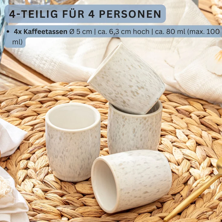 SÄNGER Espressobecher Set Santorini 4 teilig – Bild 5