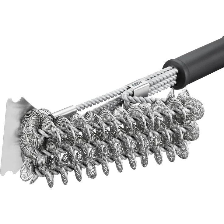 Gefu borstenfreie Grillbürste BBQ, Schwarz/Silber, 44 cm – Bild 6