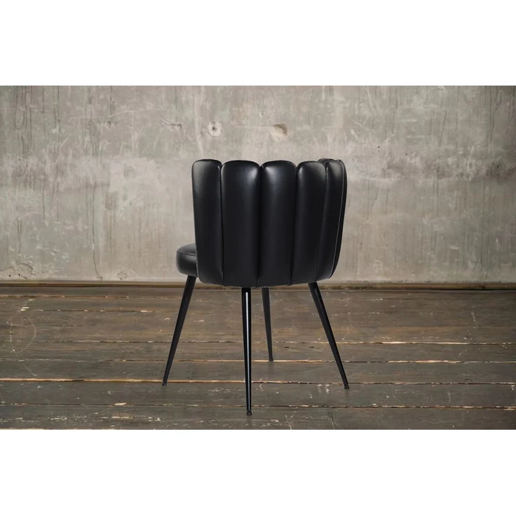 KAWOLA Stuhl JADA Esszimmerstuhl Leder schwarz 79 x 55 x 59 cm – Bild 5