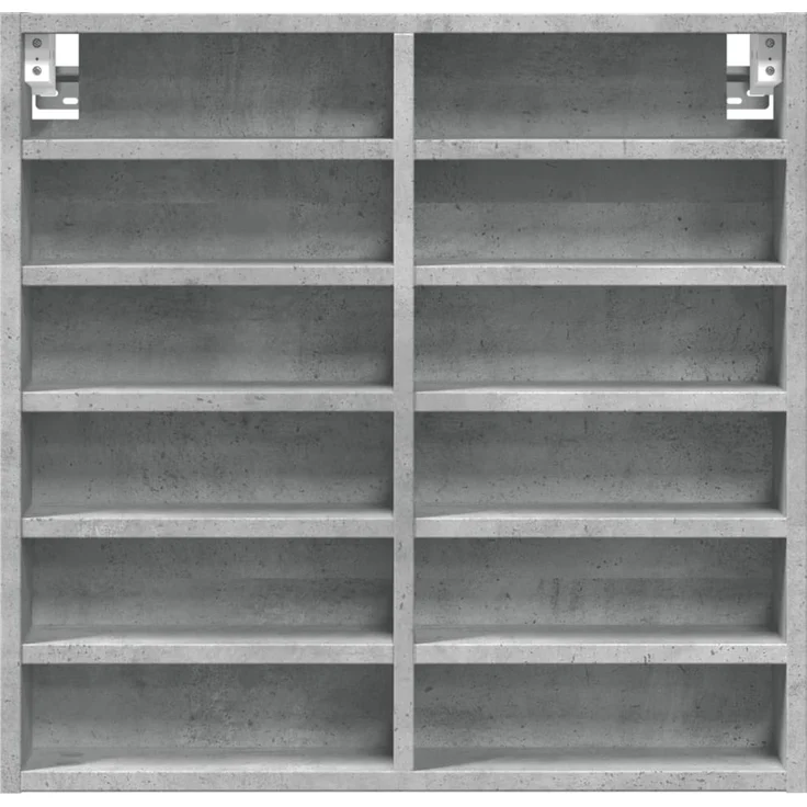 vidaXL Vitrinenschrank Betongrau 60x8,5x58 cm Holzwerkstoff 847964 – Bild 4