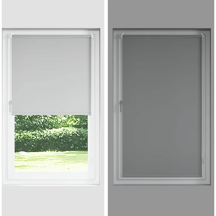 vidaXL Verdunkelungsrollo Cremeweiß 135x130cm Stoffbreite 131,6cm 4011629 – Bild 8