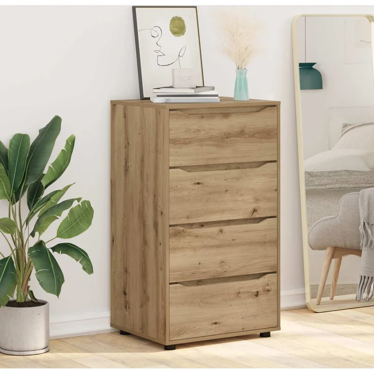 vidaXL Stauraumschränke 60 x 48 x 105 cm Holzwerkstoff Artisan-Eiche 3406244 – Bild 6