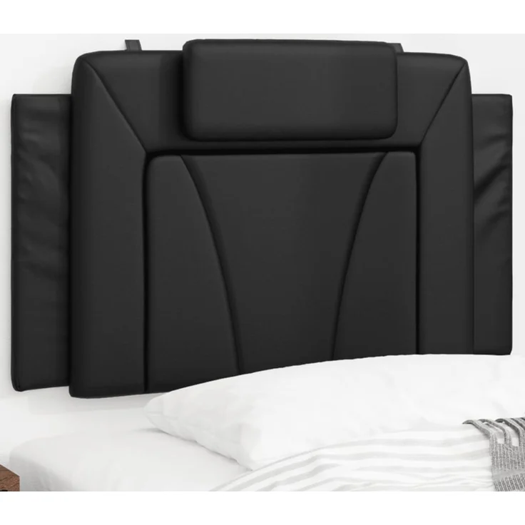 vidaXL Kopfteil-Kissen Schwarz 80 cm Kunstleder 374760 – Bild 1