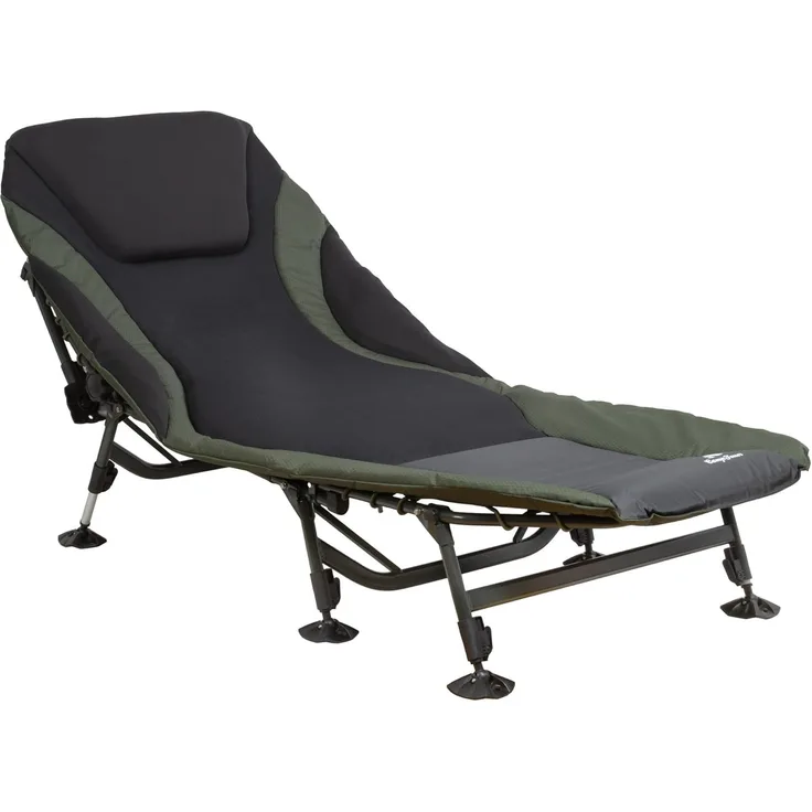 CampFeuer Angelliege Karpfenliege XXL, 207 x 88 x 30-106 cm, Campingliege, faltbar (1-St) Einfach auf- und abzubauen