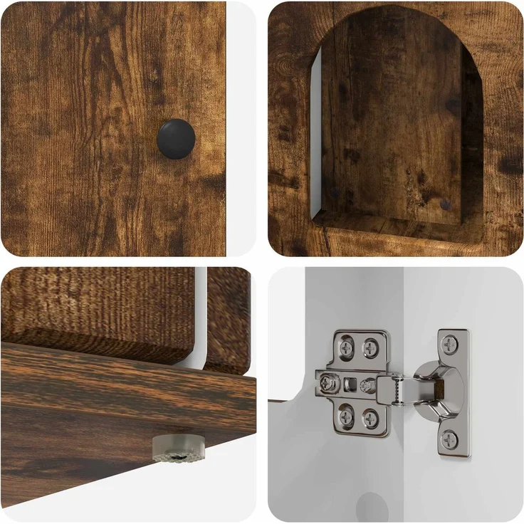 vidaXL Katzenhaus Geräucherte Eiche 85 x 55 x 50 cm Holzwerkstoff 8000730 – Bild 10