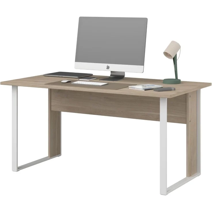 Schreibtisch StartUP in Eiche und weiß 150 x 80 cm – Bild 6