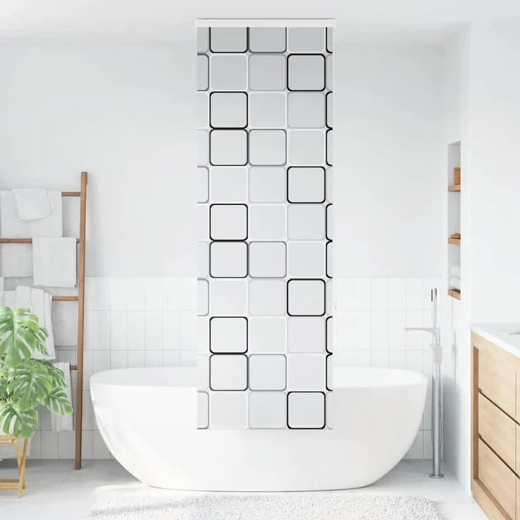 vidaXL Duschrollo mit Kassette 70x240 cm Stoffbreite 66 cm 4015042 – Bild 2