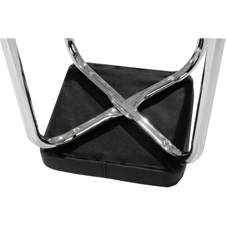 HAKU Sitzhocker Stapelhocker PIK, 4er Set, Schwarz, Kunstleder, stapelbar – Bild 7