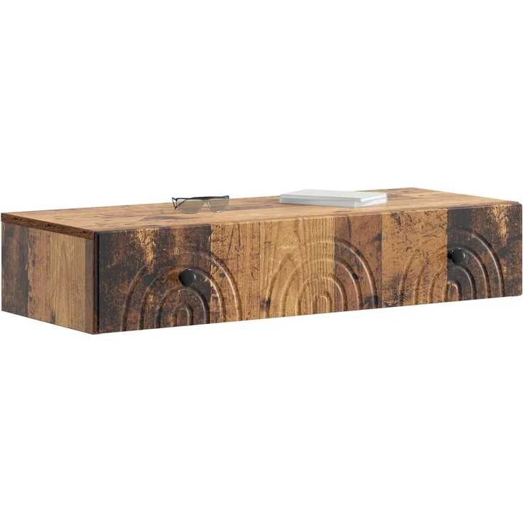 vidaXL Wandmontierter Beistelltisch Altholz 87,5 x 34,5 x 17 cm 898163 – Bild 3