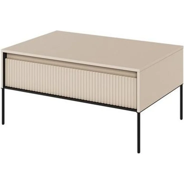 Compleo Couchtisch FLORE mit 1 Schubladen, Modern Kaffeetisch für Wohnzimmer 100x70x50 cm – Bild 4