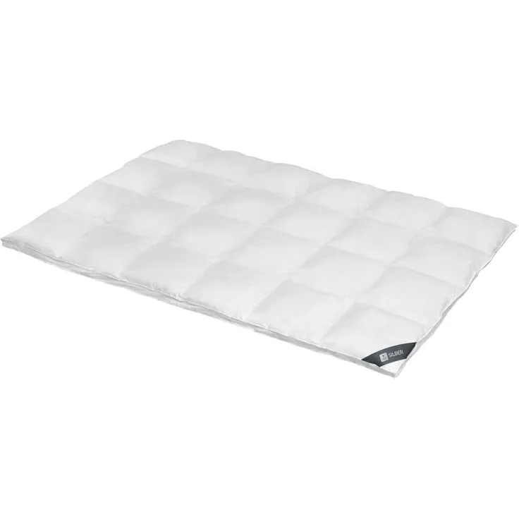 Spessarttraum Daunen Kassettendecke Silber extra warm, Füllung: 100% Daunen|240x220 cm