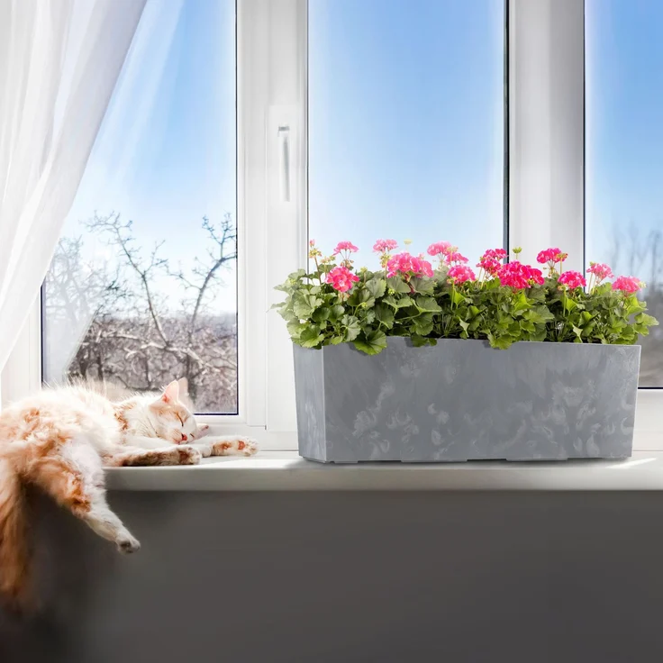 KADAX Blumentopf Blumentopf 56cm Abdeckung mit Einsatz Balkonkasten – Bild 8