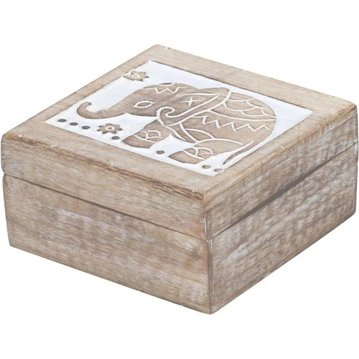 Marrakesch Orient & Mediterran Interior Aufbewahrungsbox Orientalische kleine Aufbewahrungsbox mit Deckel Awa Box 17cm, Handarbeit – Bild 4
