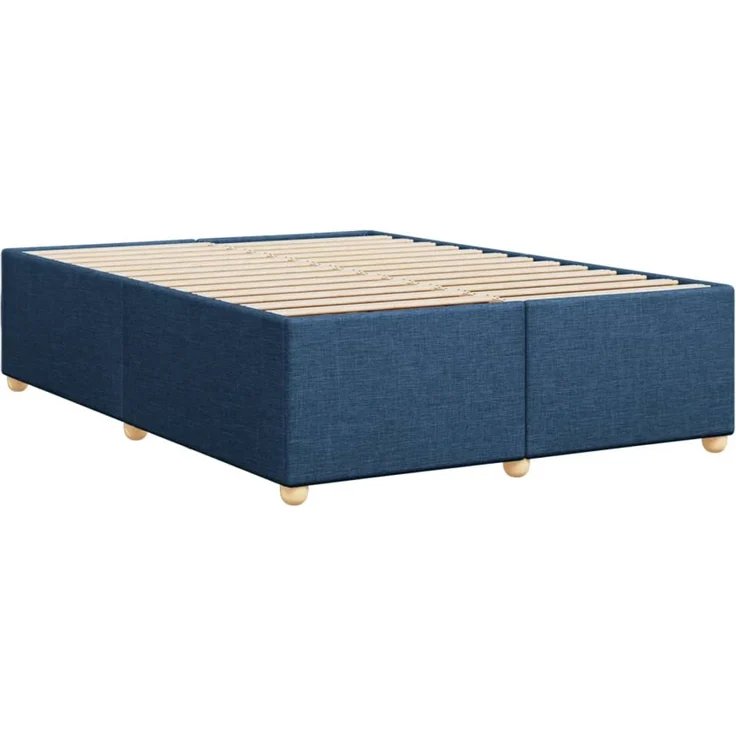 vidaXL Bettgestell ohne Matratze Blau 140x200 cm Stoff 3284742 – Bild 6