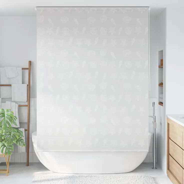 vidaXL Duschrollo 140x240 cm Seesternmuster 142862