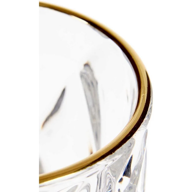Wasserglas mit Goldrand, 254 ml, 6 Stück – Bild 2