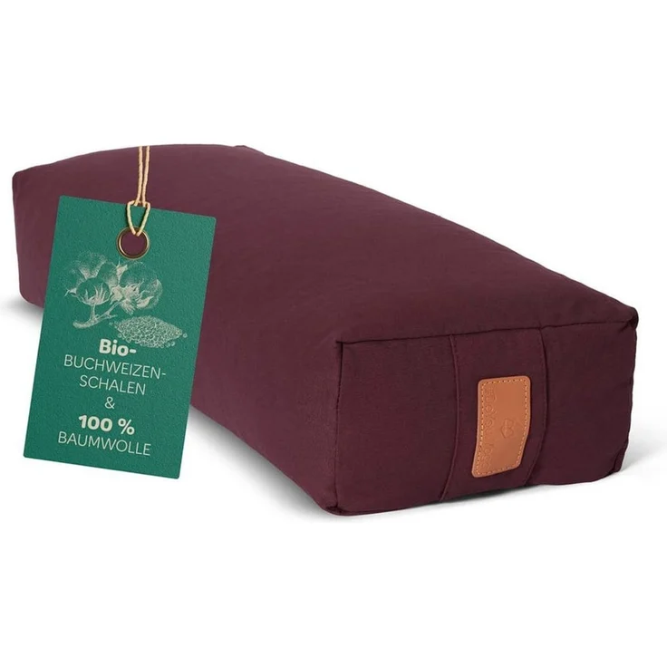 #DoYourYoga Yogakissen Yoga Bolster Paravati, gefüllt mit Bio-Buchweizenschalen,Yogakissen 67x22x13cm – Bild 5