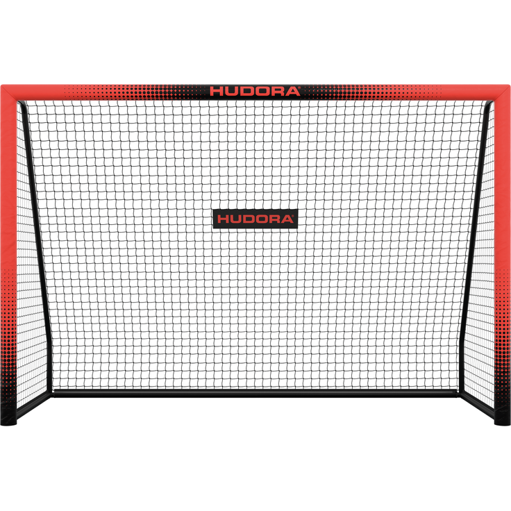 Hudora 'Pro Tect 240 Advanced' Fußballtor, Stahlrohrrahmen mit EPE-Schaumstoff ummantelt, Rot / Schwarz, 240x160 cm – Bild 2