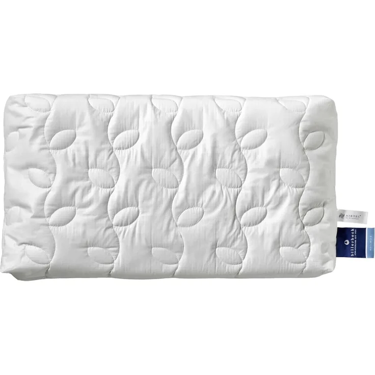 billerbeck Nackenstützkissen Belair, Kissen 40x80 cm, geeignet für Hausstauballergiker, Füllung: VITA TALALAY® - Latex, Bezug: Kuschelweicher Batist (100% Baumwolle), versteppt mit AIRTEC® (100% Polyester), Bauchschläfer, Rückenschläfer, Seitenschläfer