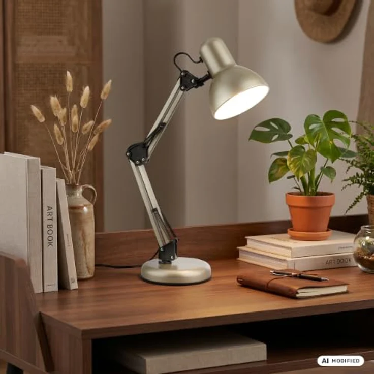 Briloner Leuchten LED Tischleuchte PIXA, ohne Leuchtmittel, 22,4x54,6 cm, Büro, Kinderzimmer – Bild 4