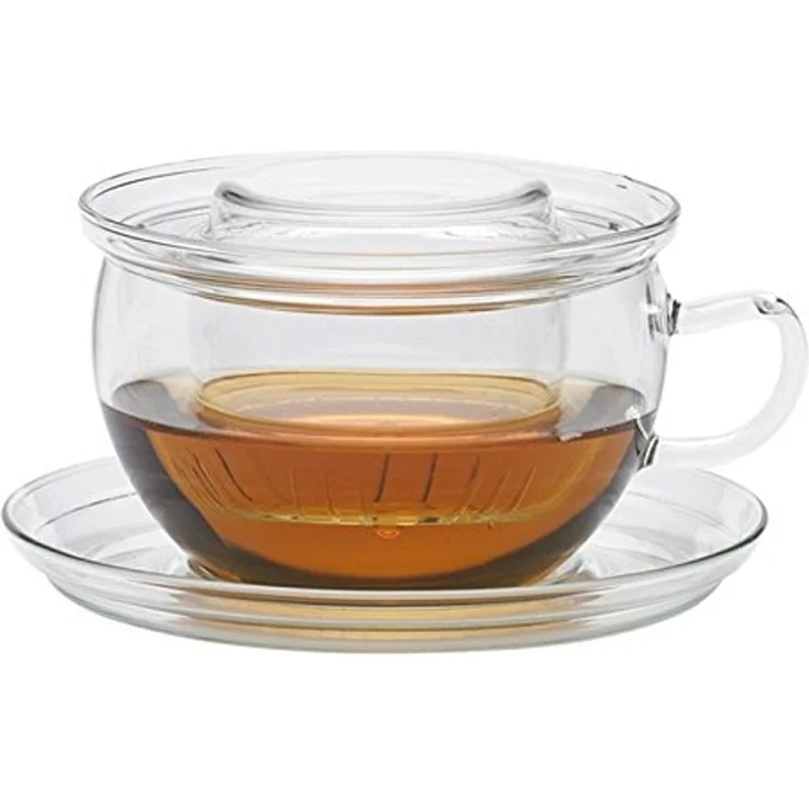 Trendglas Jena Teetasse Tea Time aus Glas mit Sieb und mit Deckel – Bild 3