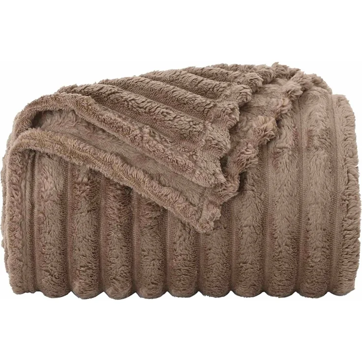 vidaXL Überwurfdecke Kamel 200 x 150 cm Fleece 42016826 – Bild 4