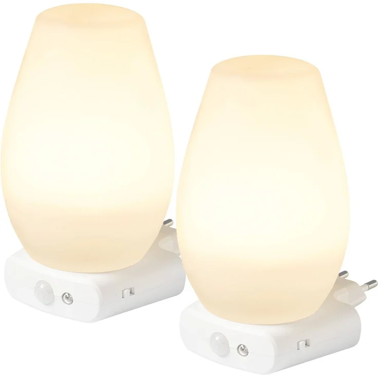 Northpoint LED Nachtlicht Steckdosenleuchte 2er-Set Bewegungsmelder Notlicht – Bild 1