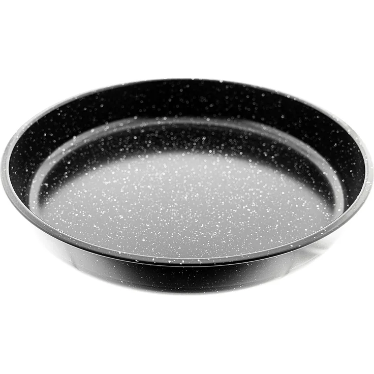3er Set Backblech aus Granit in Schwarz 36/38/40 cm Backofenblech Tepsi