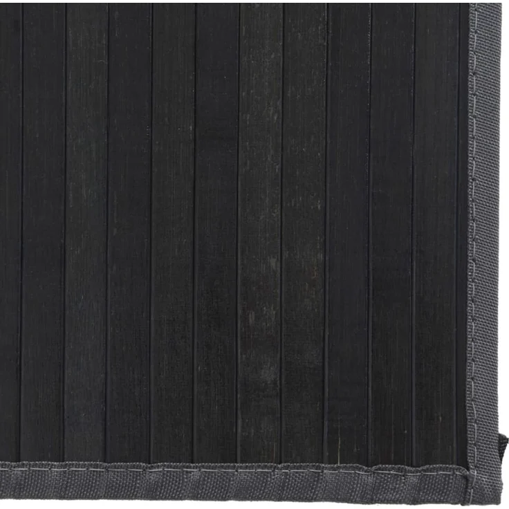 vidaXL Teppich Rechteckig Grau 80x500 cm Bambus 376928 – Bild 6