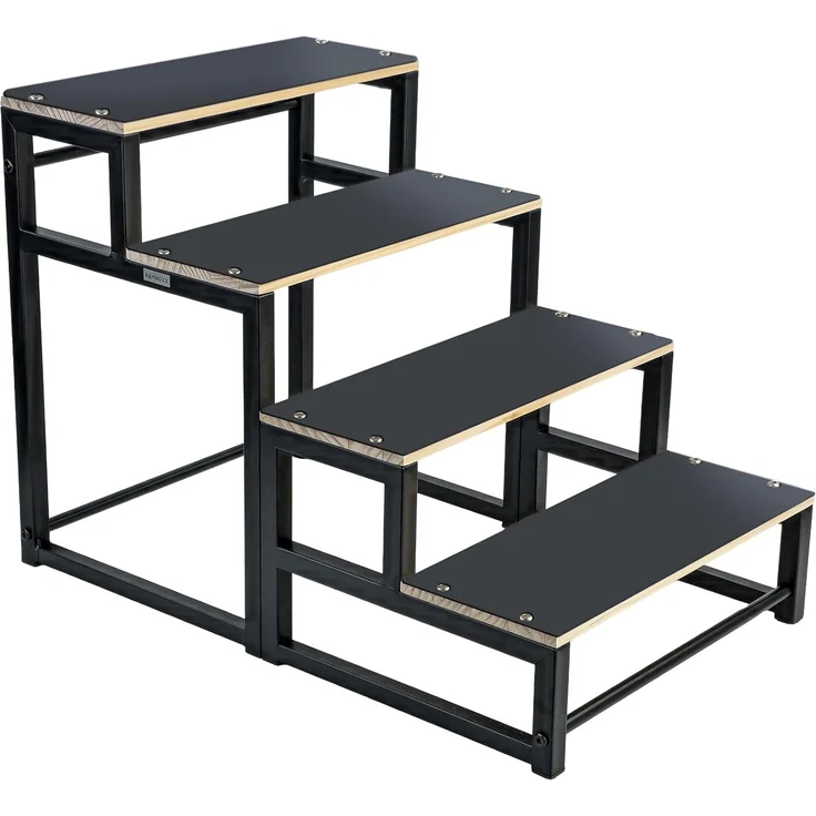 Hundetreppe Hundeleiter 4 Stufen mit Anti Rutsch Auflagen bis 43cm hoch – Bild 1