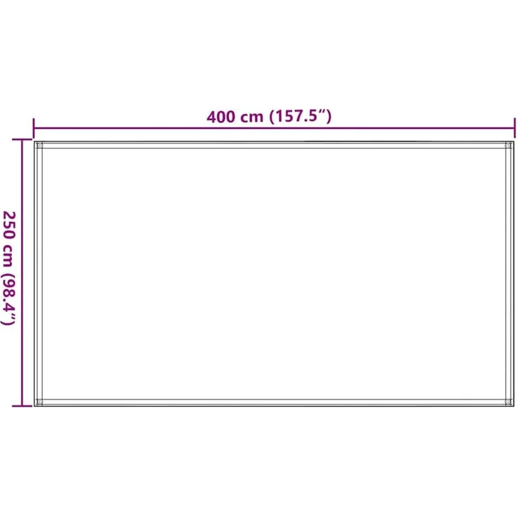 vidaXL Zeltteppich Hellgrün 250x400 cm HDPE 4002275 – Bild 3