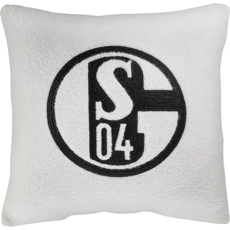 FC Schalke 04 Dekokissen Schalke 04 Kissen Sachafoptik beige
