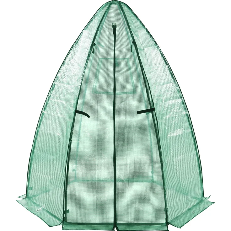 Gewächshaus Hunze 183x160cm Grün [en. casa] – Bild 3