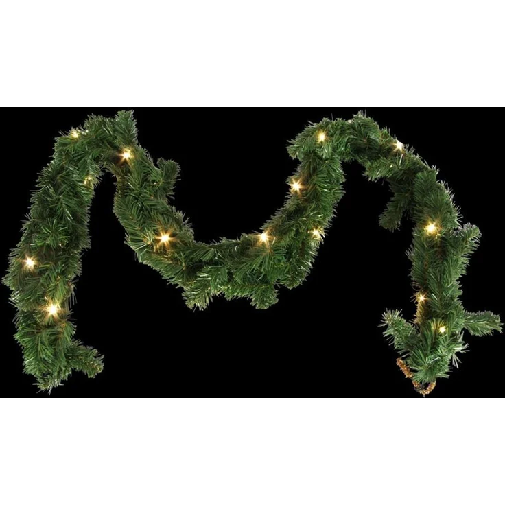 LED-Tannengirlande 180cm Weihnachtsgirlande Lichterkette Adventsschmuck Deko