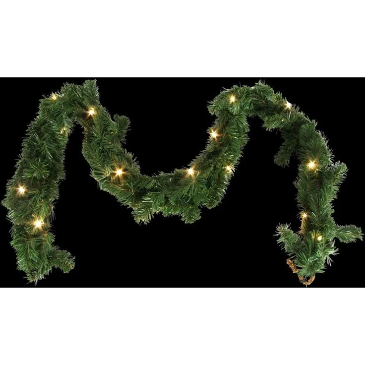 LED-Tannengirlande 180cm Weihnachtsgirlande Lichterkette Adventsschmuck Deko