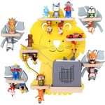 VCM Wandregal BOARTI Regal 920882 Gelb H. 42 x B. 42 x T. 19 cm