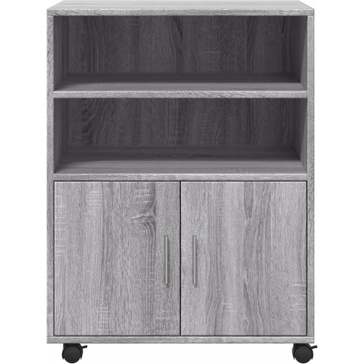 vidaXL Rollschrank Grau Sonoma 60x48x81 cm Holzwerkstoff 853169 – Bild 3