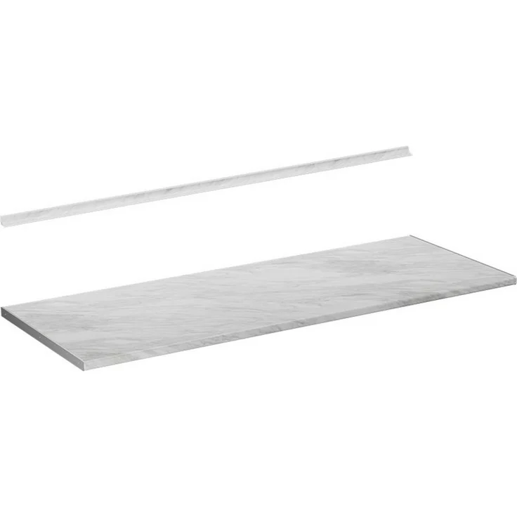 Küchenarbeitsplatte R-Line Weiß/Marmor 160 cm Vicco – Bild 5