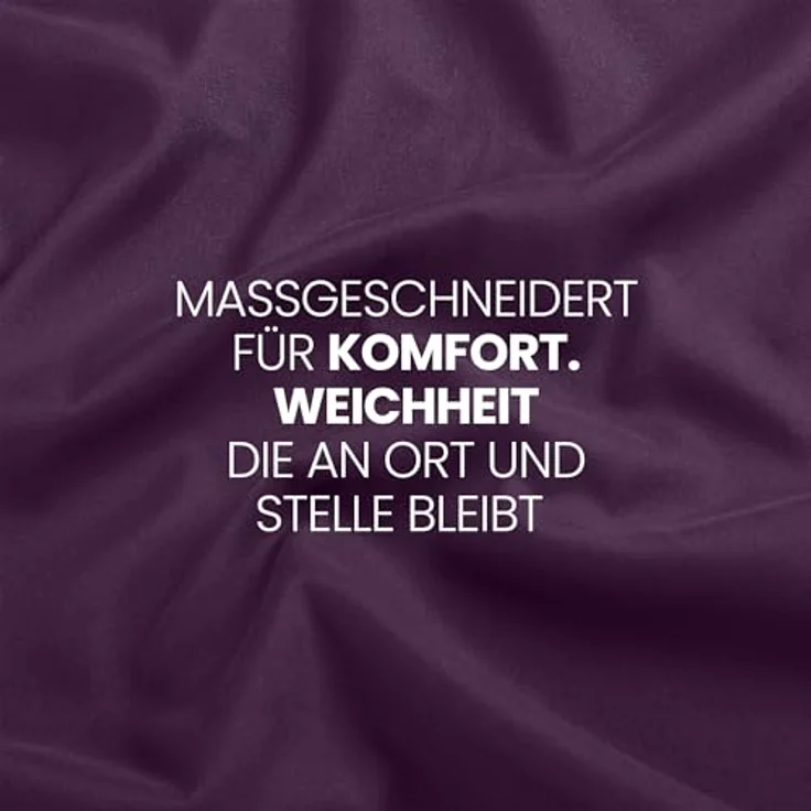 Utopia Bedding - Spannbettlaken 200x200 cm - Lila - Gebürstete Polyester-Mikrofaser Spannbetttuch - 35 cm Tiefe Tasche – Bild 8