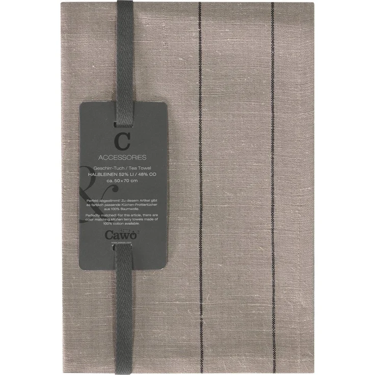 Cawö Home Geschirrtuch Cuisine Nature Streifen 532, (1-tlg) – Bild 1