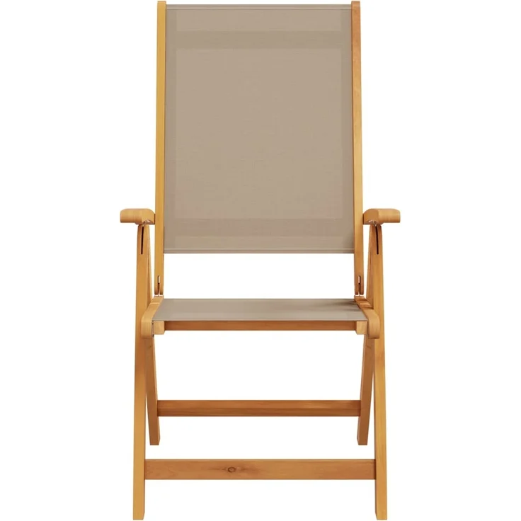 vidaXL Gartenstühle 2 Stk. Klappbar Massivholz Akazie und Textilene 4008423 – Bild 3