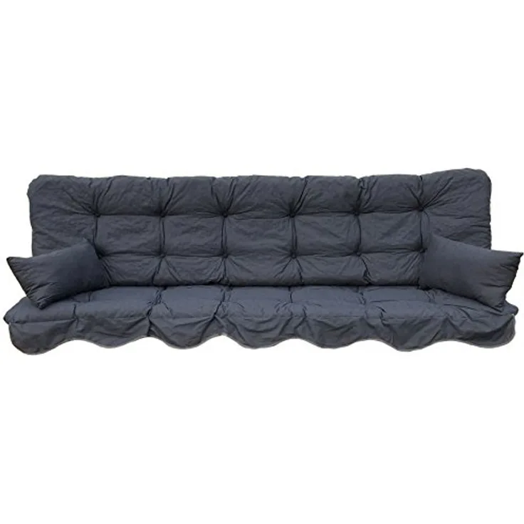 Kühnemuth Auflagekissen Auflagen Set für Hollywoodschaukeln Sitzkissen 180x50 cm Design 921