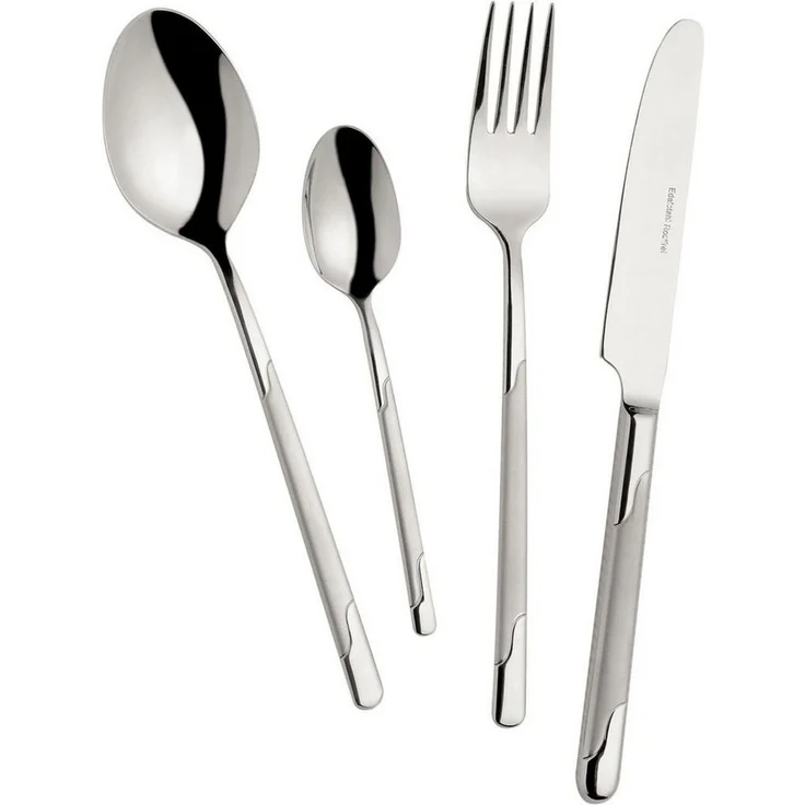 Mulex Besteck-Set Seattle (60-tlg), 12 Personen, Edelstahl 18/0, teilsatiniert – Bild 1