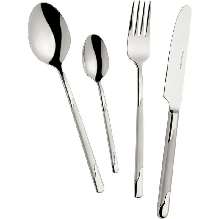 Mulex Besteck-Set Seattle (60-tlg), 12 Personen, Edelstahl 18/0, teilsatiniert