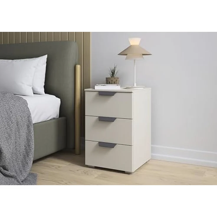 rauch Aditio Box, Nachttisch, 3 Schubladen, mit Softclose-Funktion, Farbe Beige, BxHxT 40x61x42cm – Bild 2