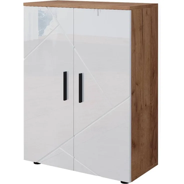 Vicco 'Irma' Midischrank, Holz, 81 x 30 x 60 cm, Eiche