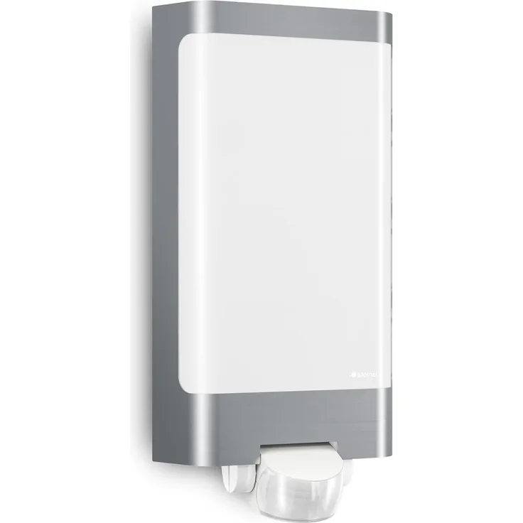 Steinel LED-Außenwandleuchte L 240 S, mit 180°-Bewegungsmelder, Edelstahlblende, 946 lm, 3000 K warmweiß, IP44