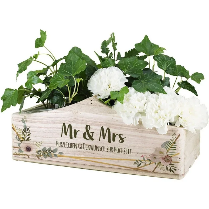 Herz & Heim Geschenkbox "Mr & Mrs" zur Hochzeit - Geschenkidee für Bastler und DIY Profis