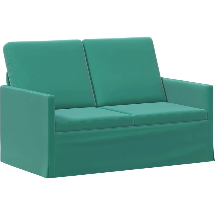 vidaXL 2-Sitzer Sofa Türkis 130 x 81 x 82 cm Samt (V) 42041064 – Bild 1