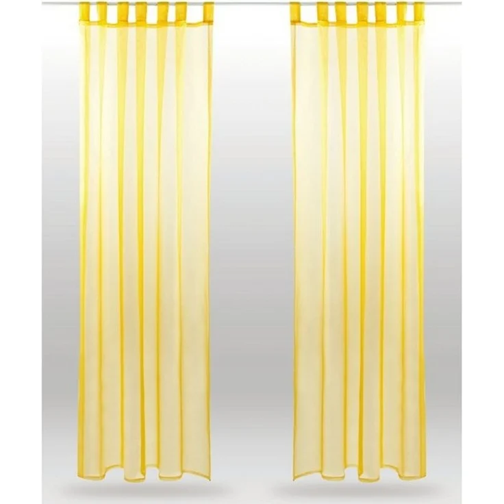 Bestlivings Vorhang (2 St), Schlaufen, transparent, Voile, Gardinenset "Transparent", 2 Schlaufenschals – Bild 4